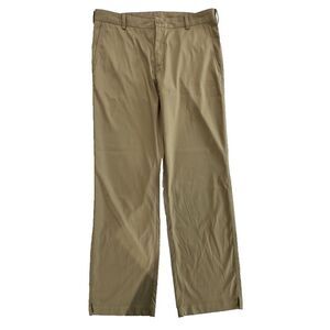 Nike Tech Golf Pants Men's 35x32 Khaki Tan Dri-Fit Flat Front Pockets